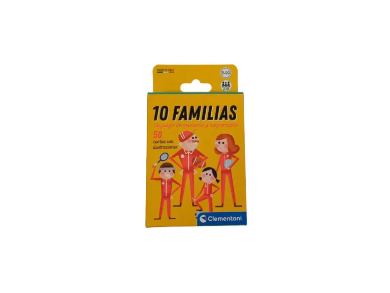 Juego de cartas "10 Familias"