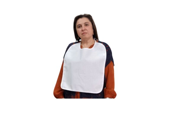 Babero Adulto Rizo y Plástico