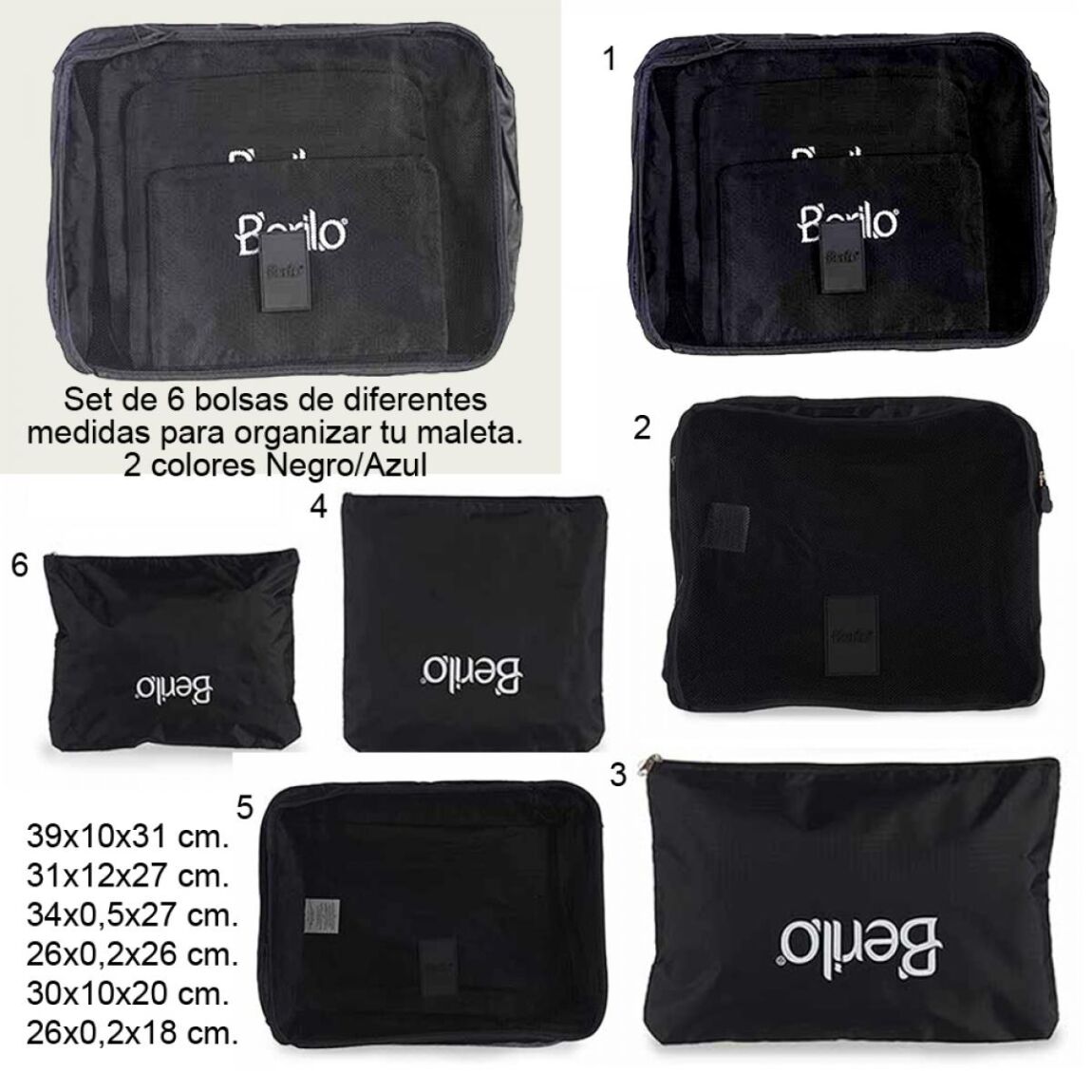 Set bolsas de equipaje