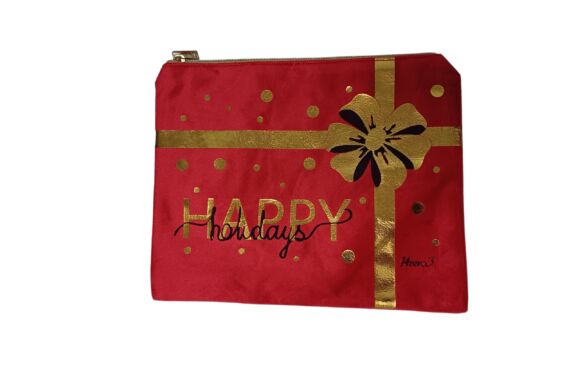 Neceser navideño rojo